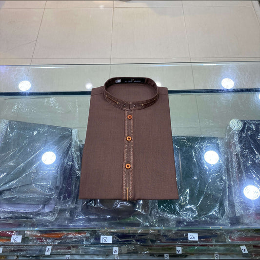 Mocha Brown Premium Kurta Pajama/Shalwar
