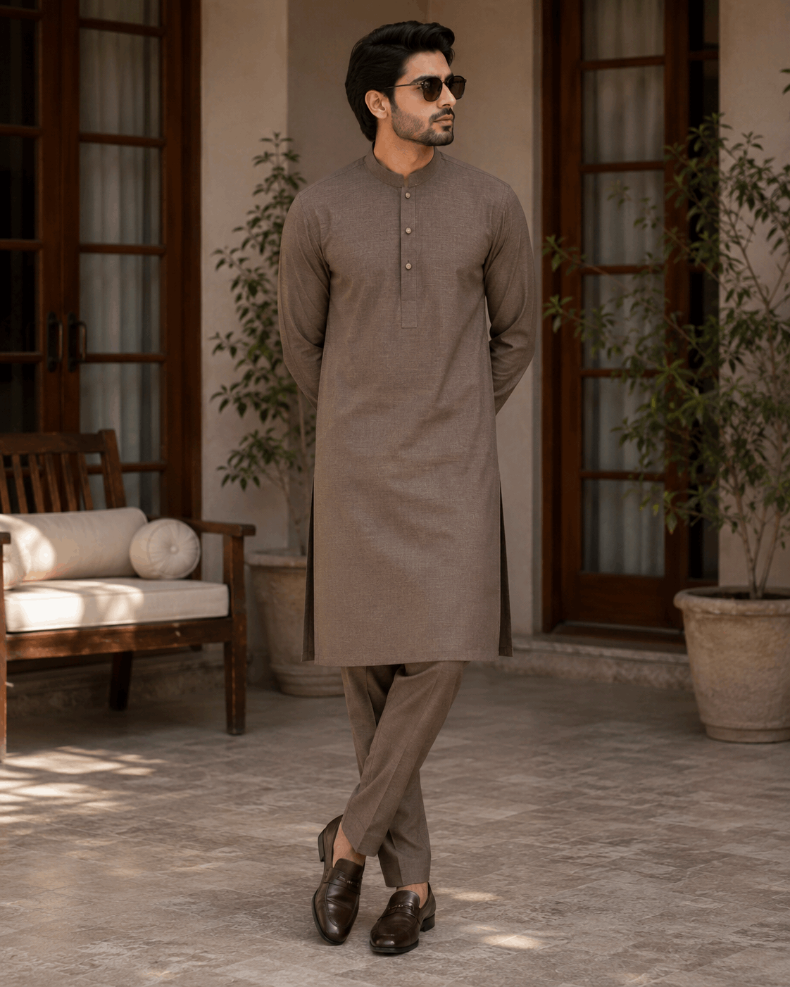 Camel Brown Premium Kurta Pajama/Shalwar