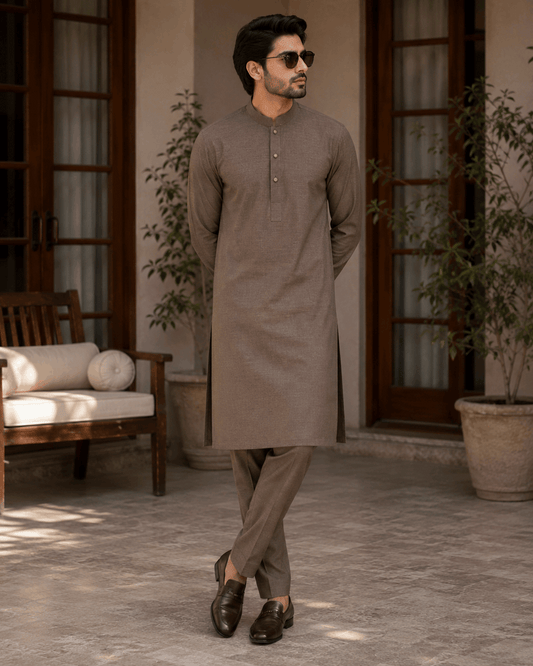 Camel Brown Premium Kurta Pajama/Shalwar