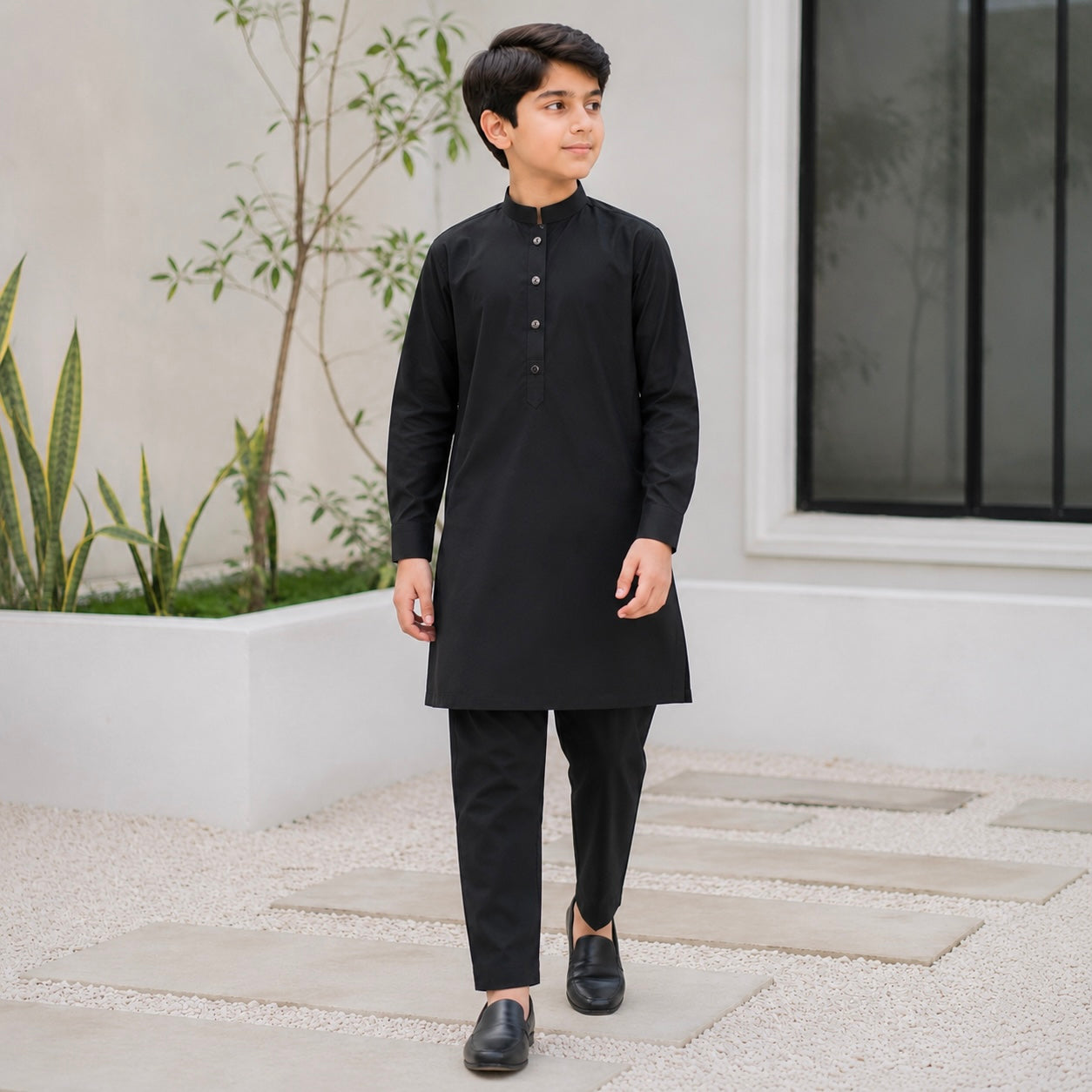 Jet Black Premium Kurta Pajama/Shalwar