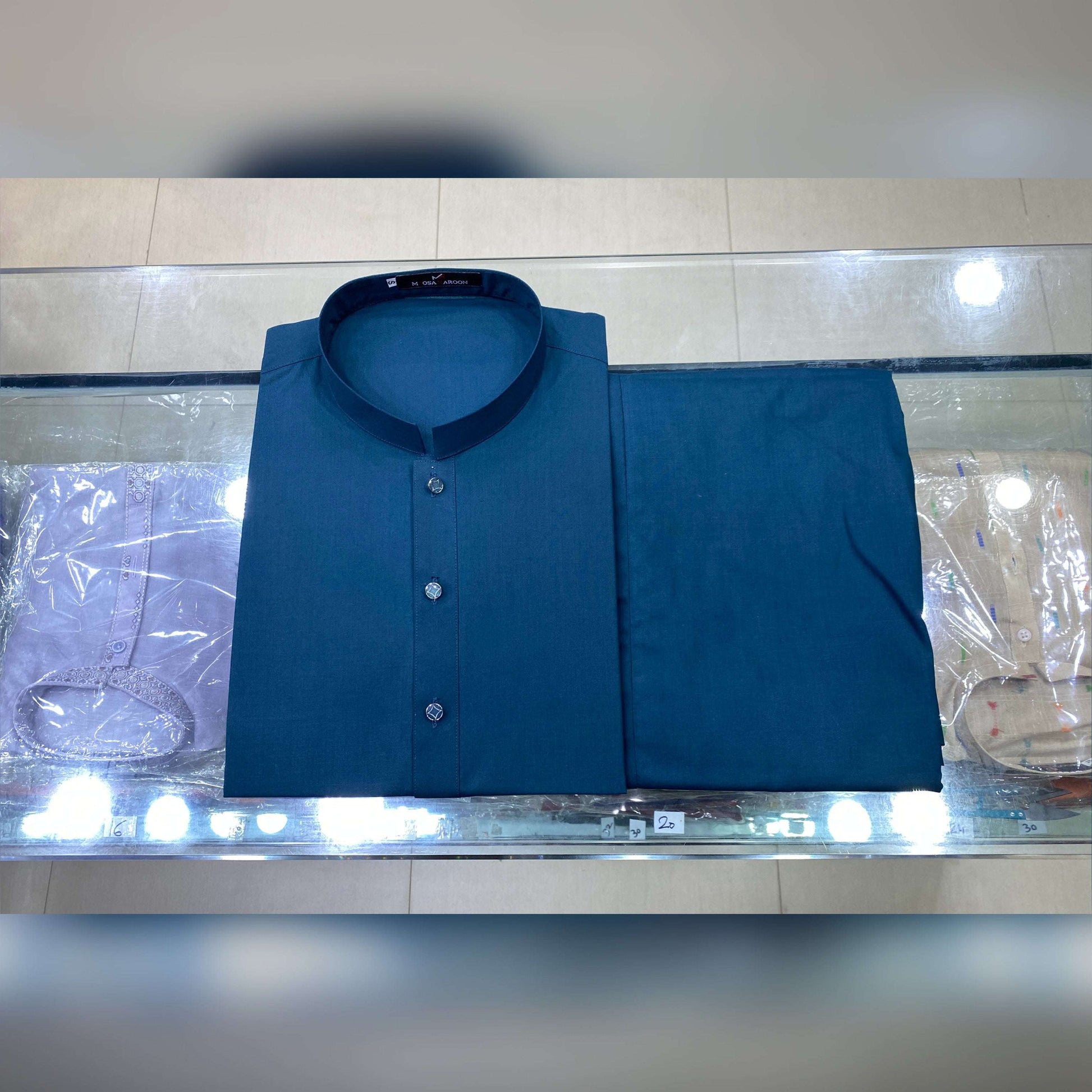 Peacock Blue Premium Kurta Pajama/Shalwar