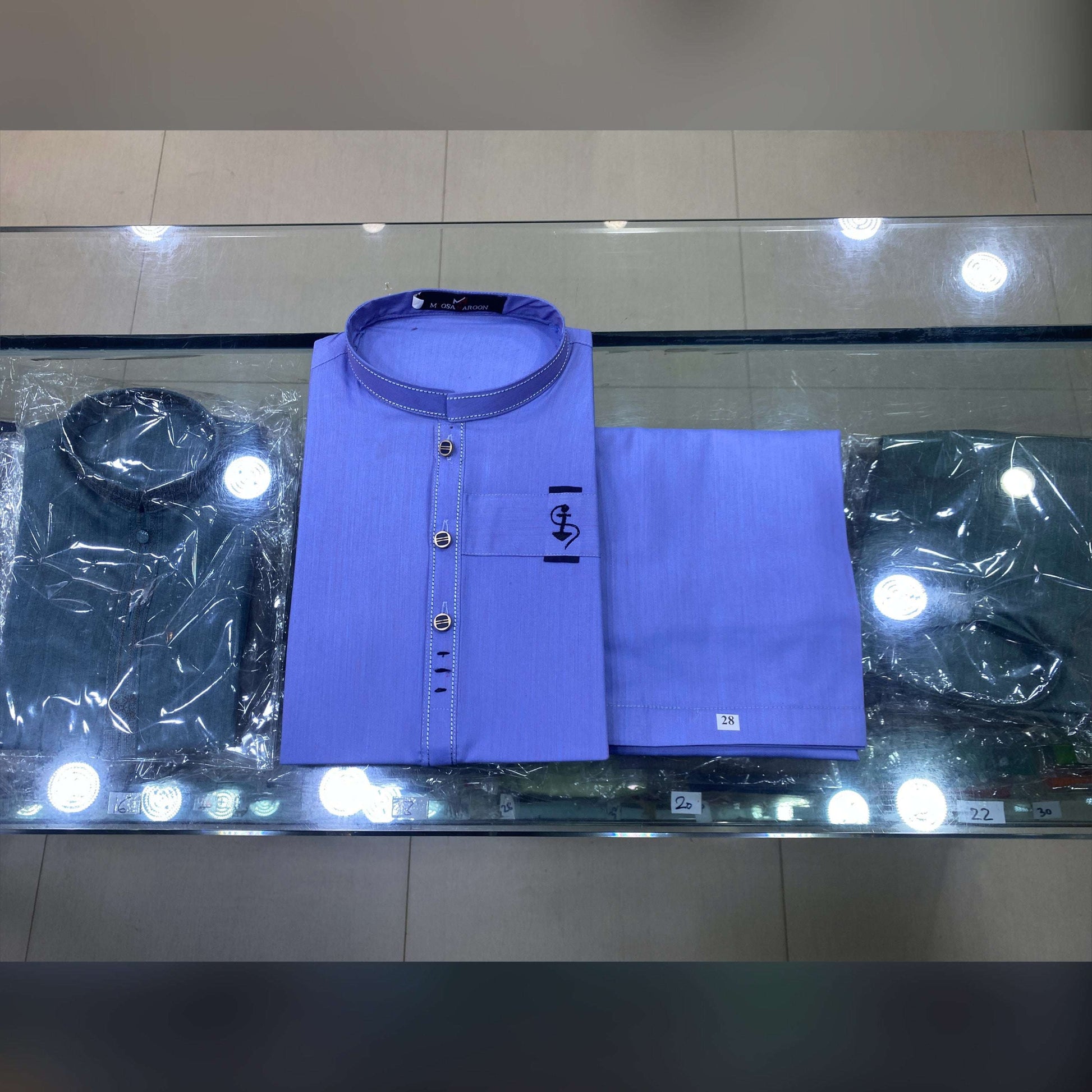 Cornflower Blue Designing Kurta Pajama/Shalwar