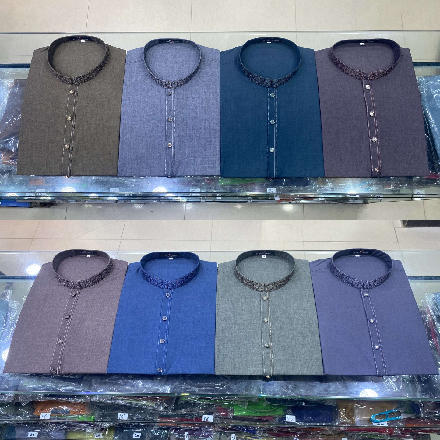 Slate Blue Embroidered Kurta Pajama/Shalwar