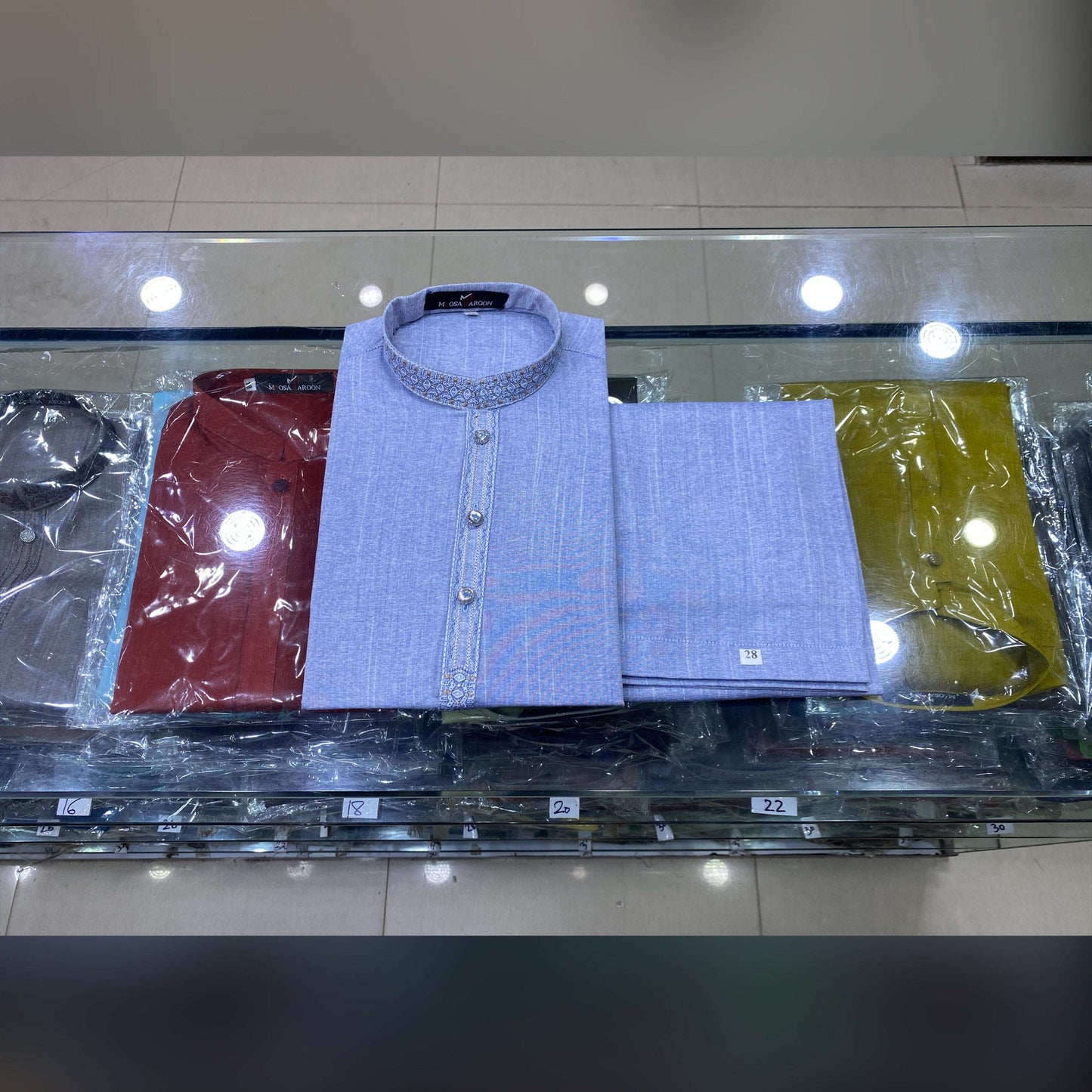 Cornflower Blue Embroidered Kurta Pajama/Shalwar