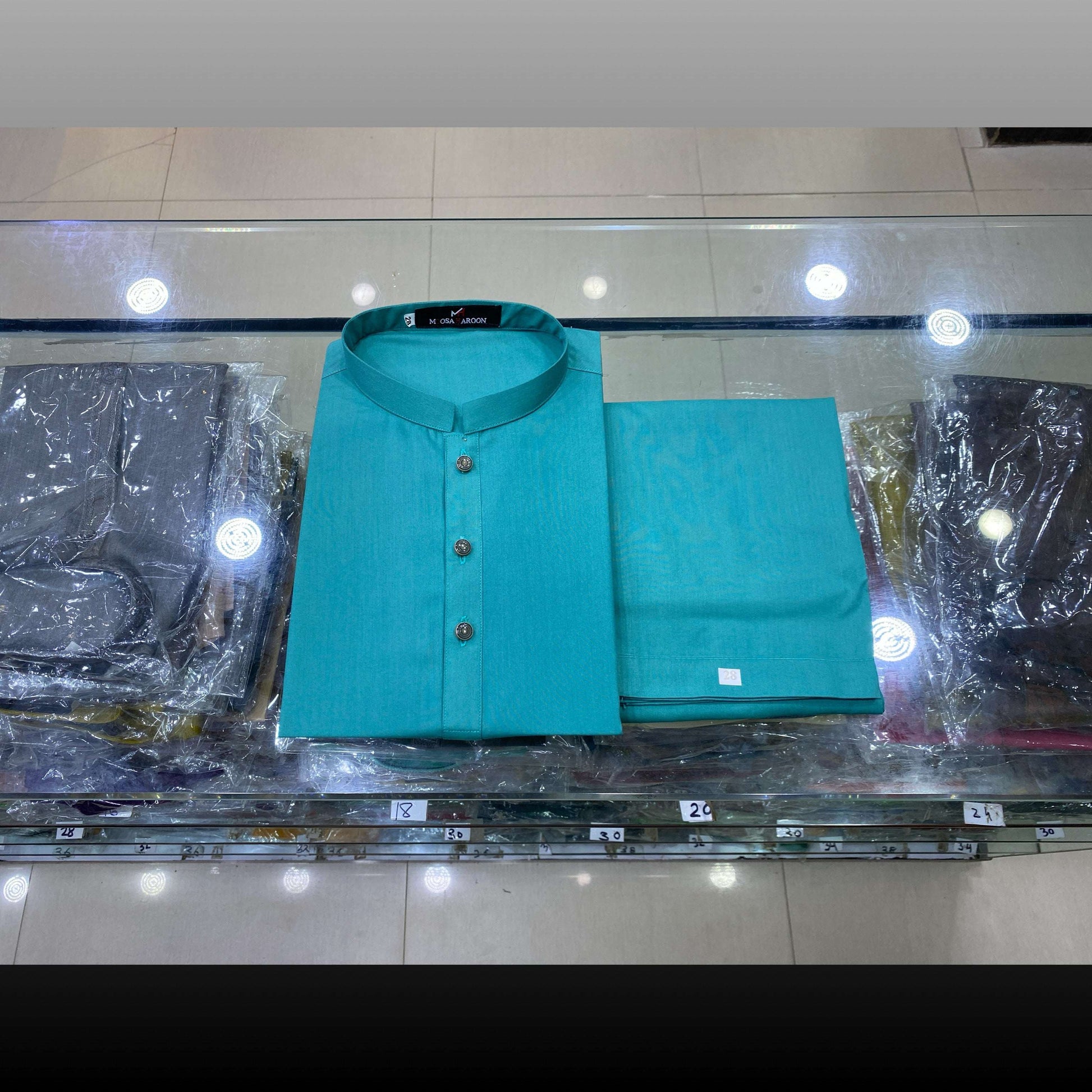 Turquoise Blue Premium Kurta Pajama/Shalwar