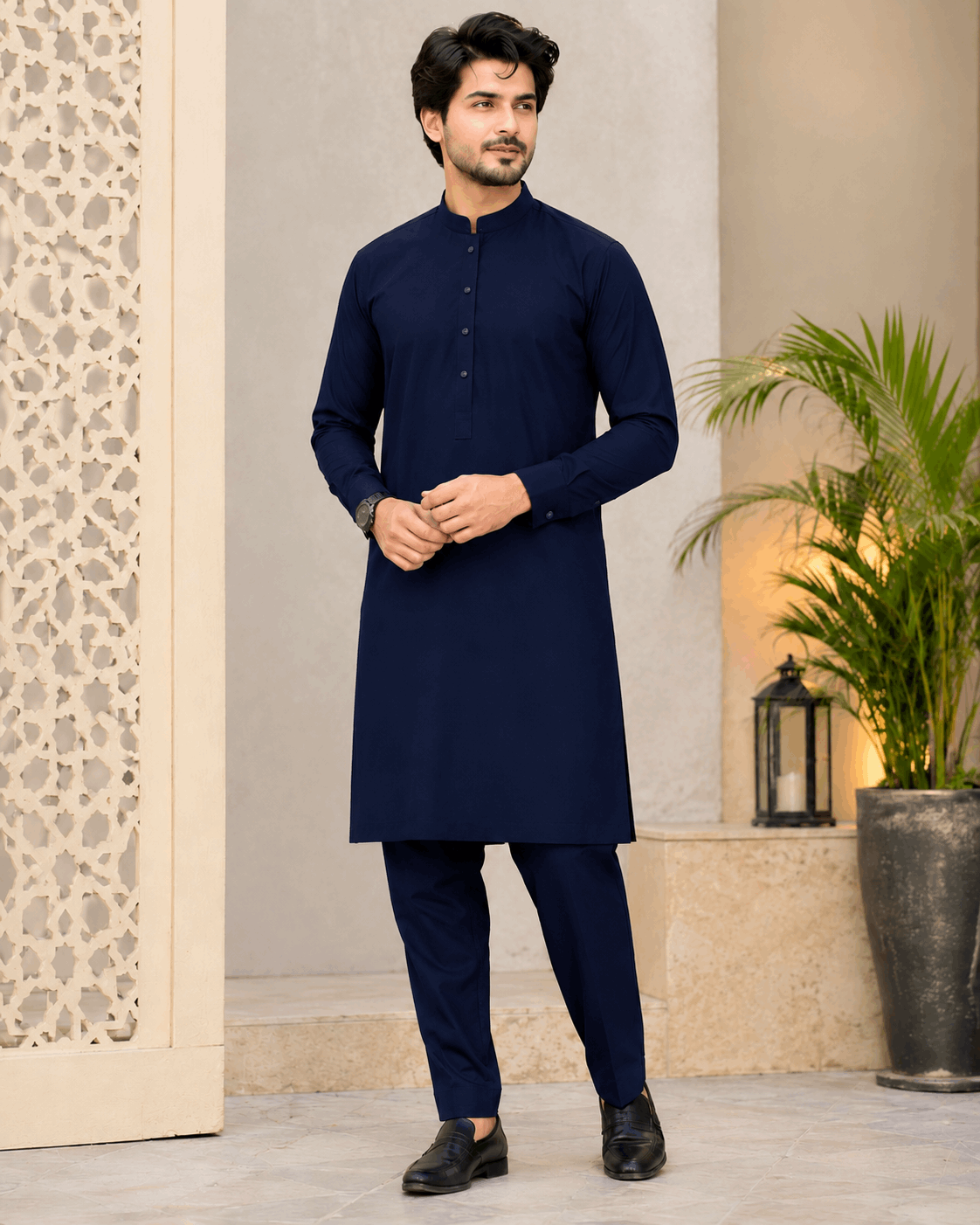 Deep Navy Blue Premium Kurta Pajama/Shalwar