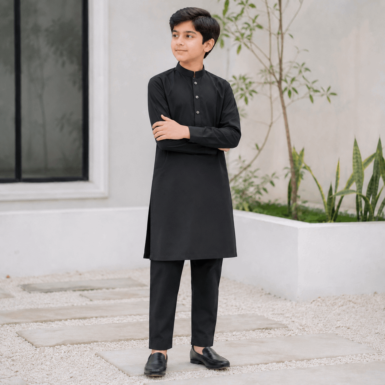 Jet Black Premium Kurta Pajama/Shalwar