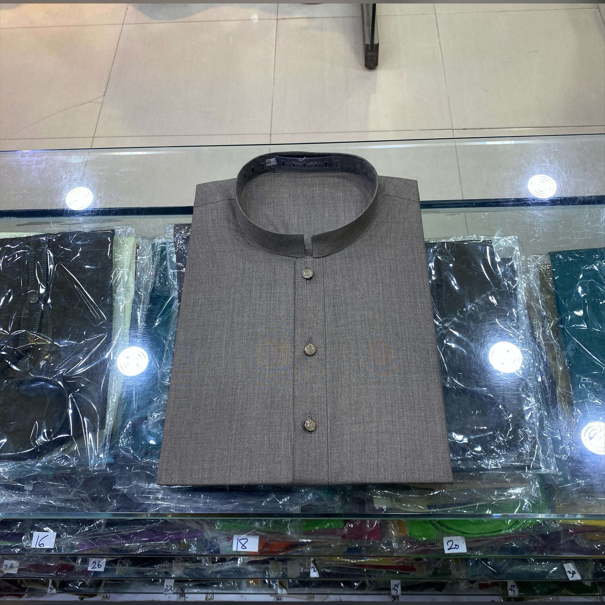 Mushroom Brown Premium Kurta Pajama/Shalwar