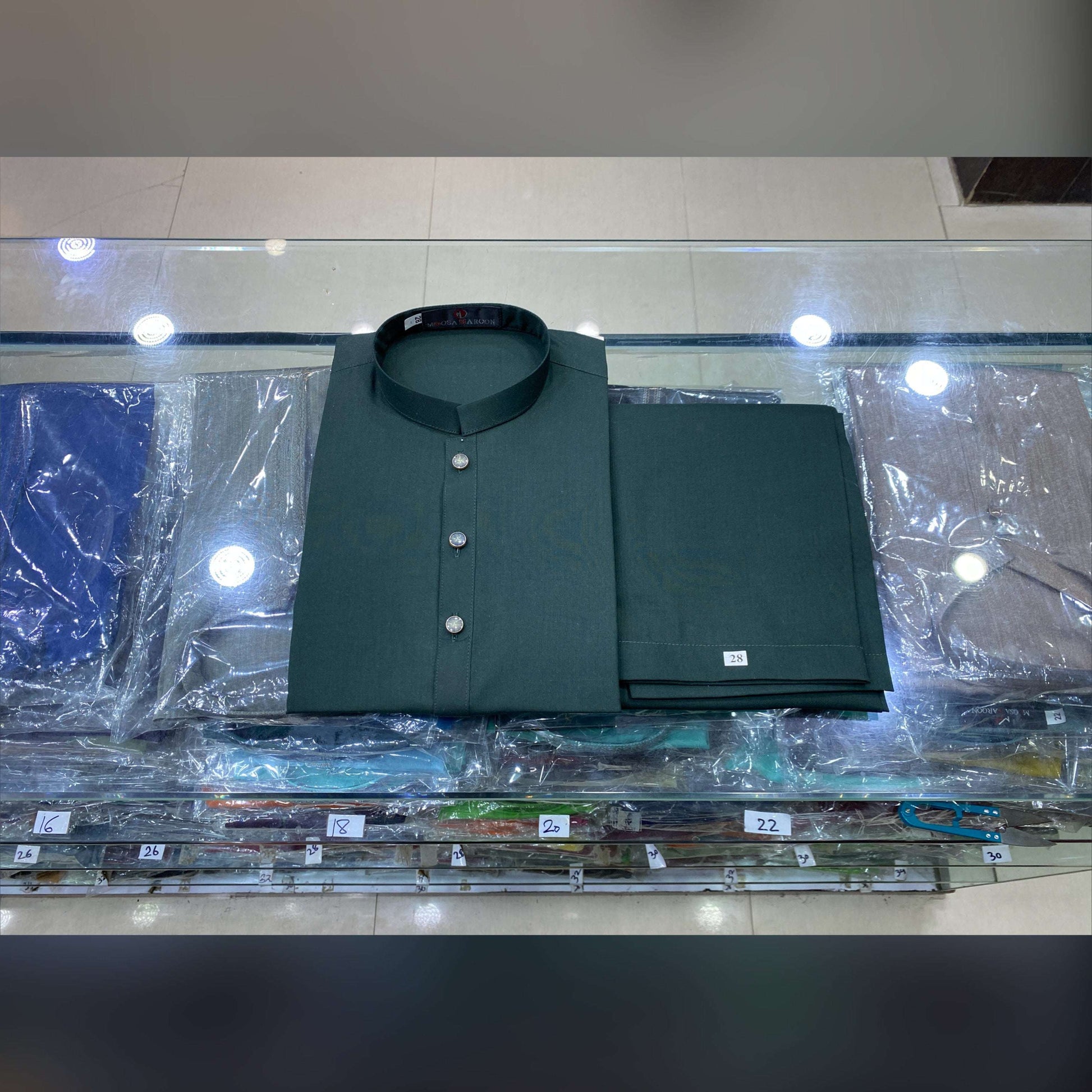 Dark Bottle Green Premium Kurta Pajama/Shalwar