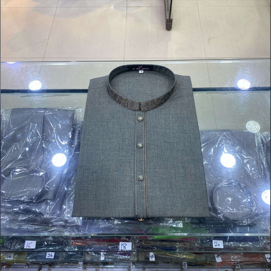 Sage Green Embroidered Kurta Pajama/Shalwar