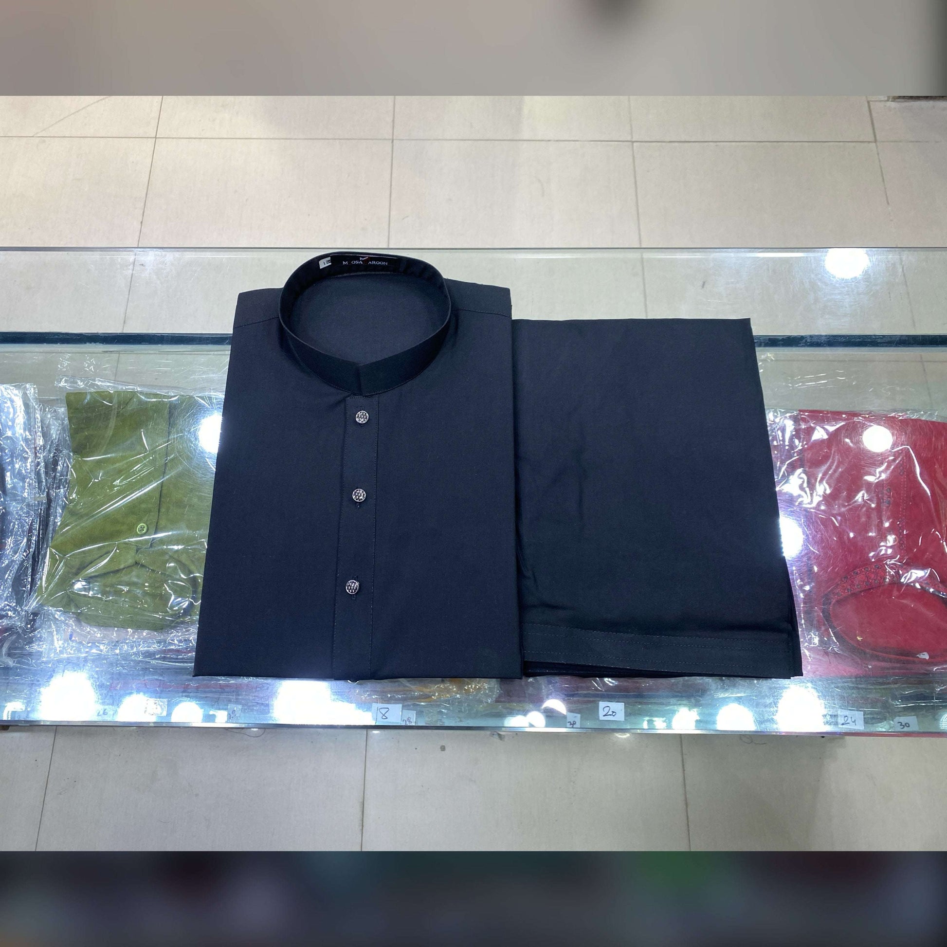 Premium Jet Black Kurta Pajama / Shalwar Kameez