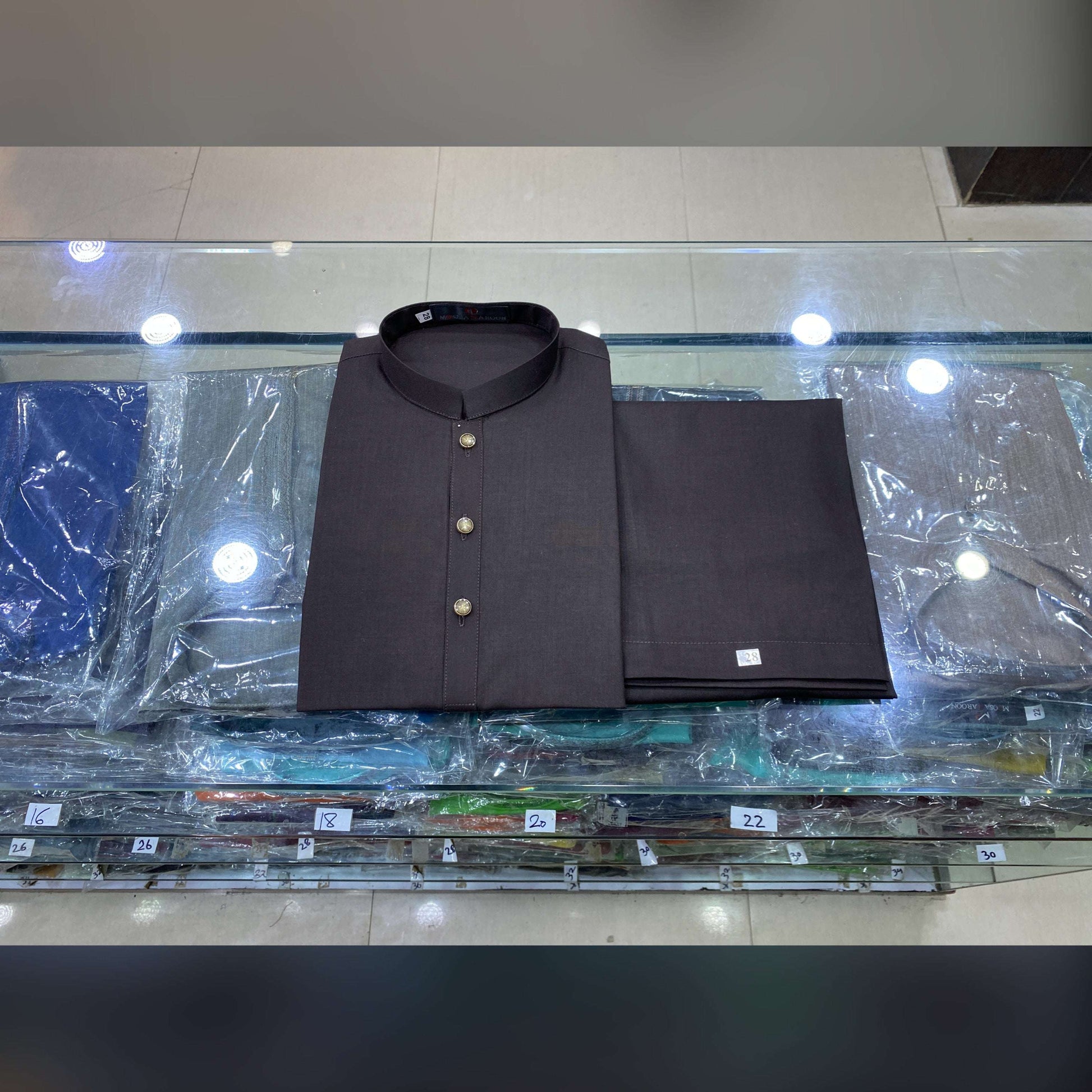 Dark Chocolate Brown Premium Kurta Pajama/Shalwar