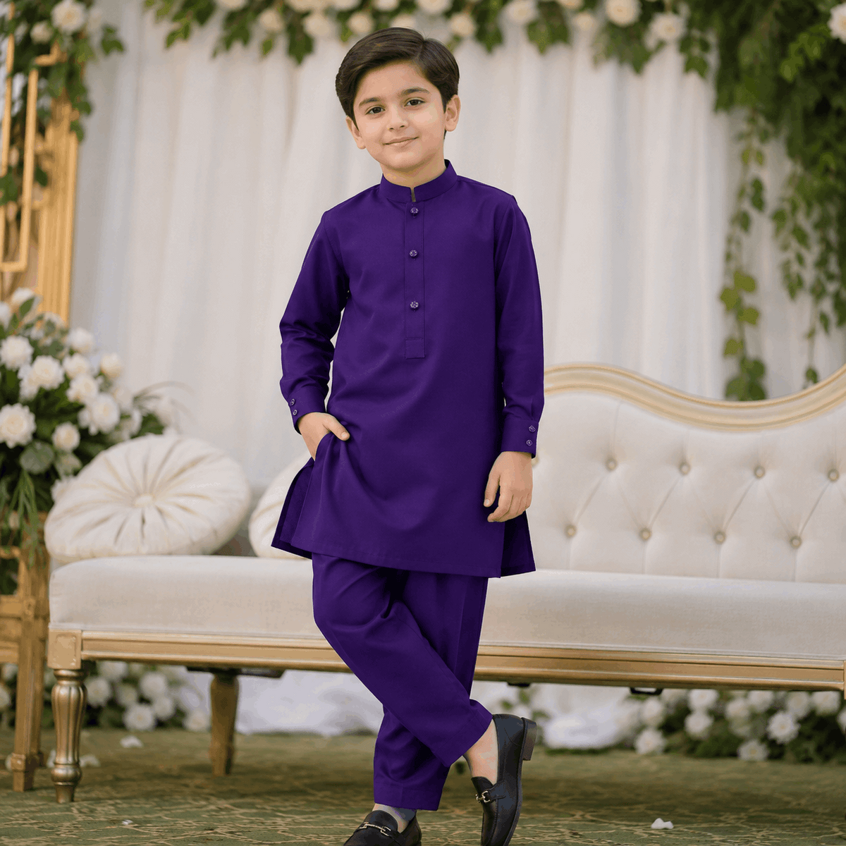 Deep Purple Premium Kurta Pajama/Shalwar