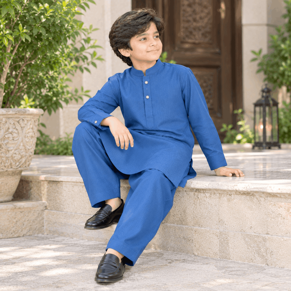 Ocean Blue Premium Kurta Shalwar