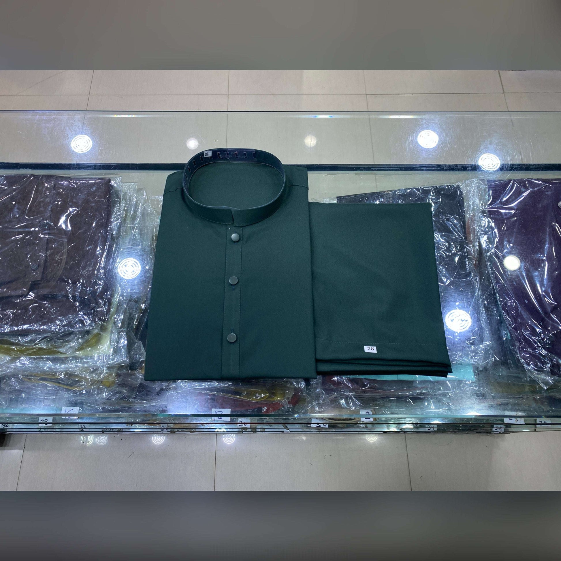 Dark Bottle Green Premium Kurta Pajama/Shalwar