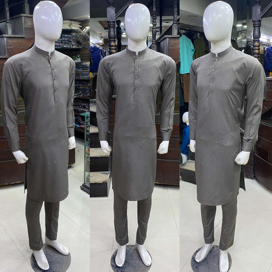 Mushroom Brown Premium Kurta Pajama/Shalwar