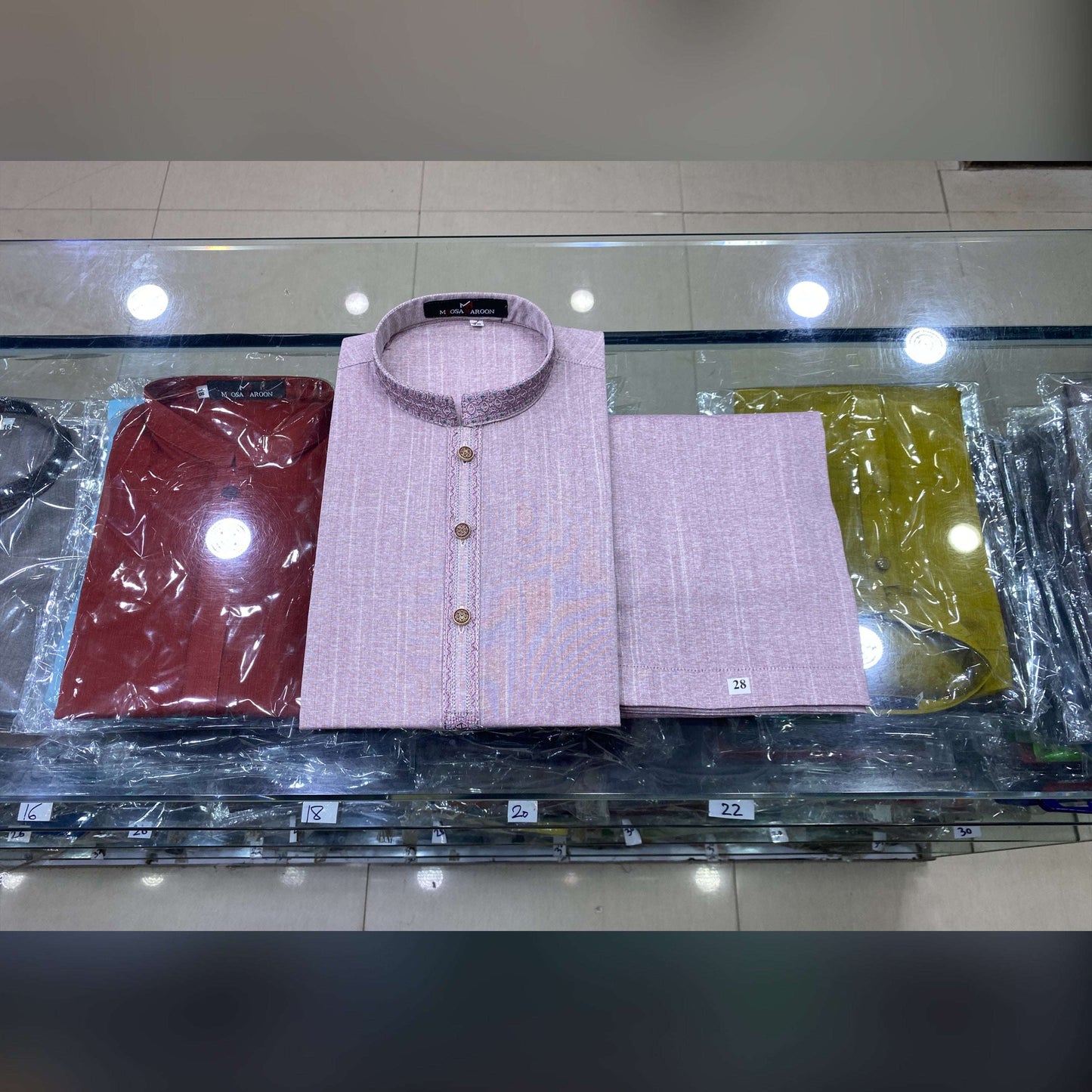 Tea Pink Embroidered Kurta Pajama/Shalwar