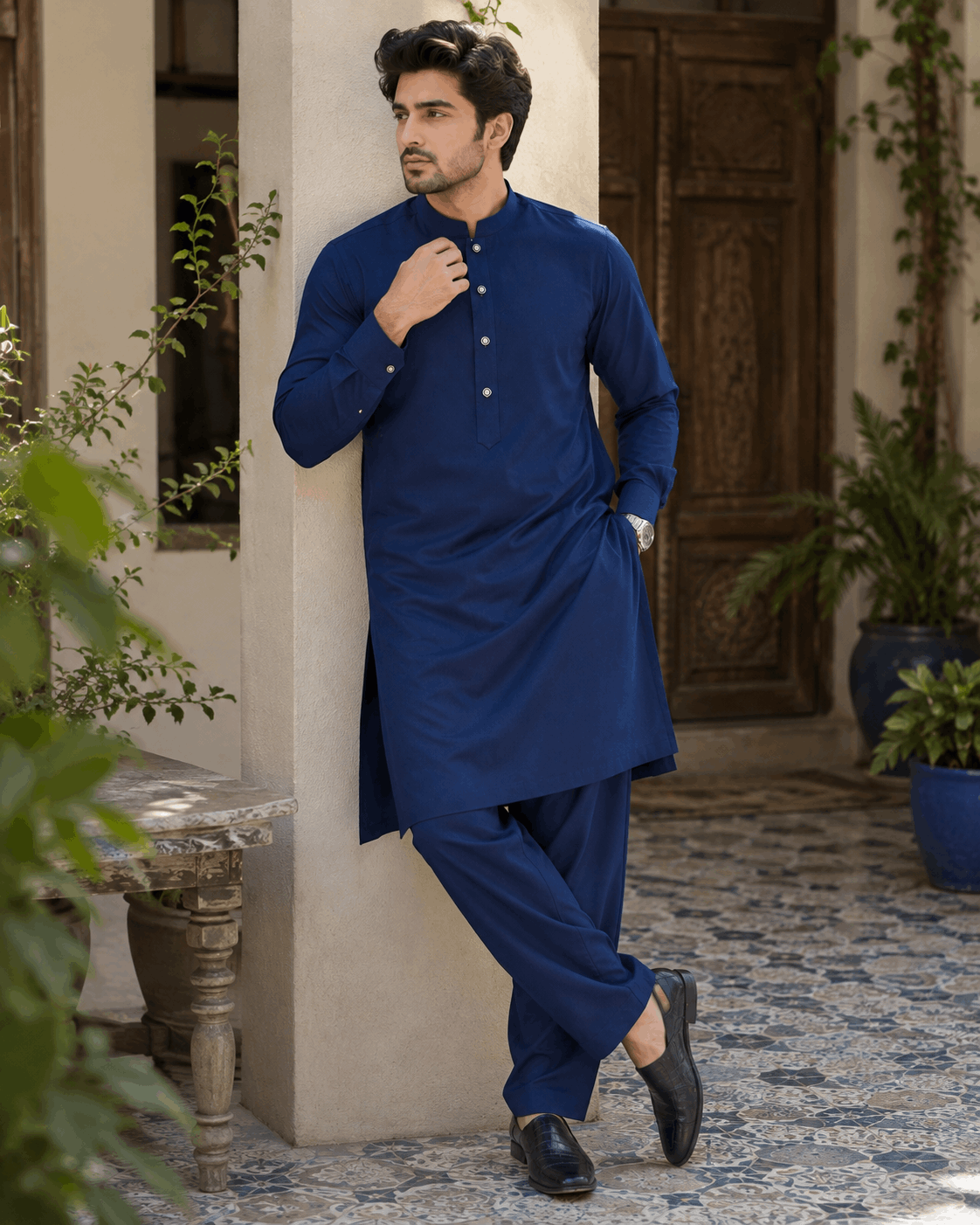 Deep Royal Blue Premium Kurta Pajama/Shalwar