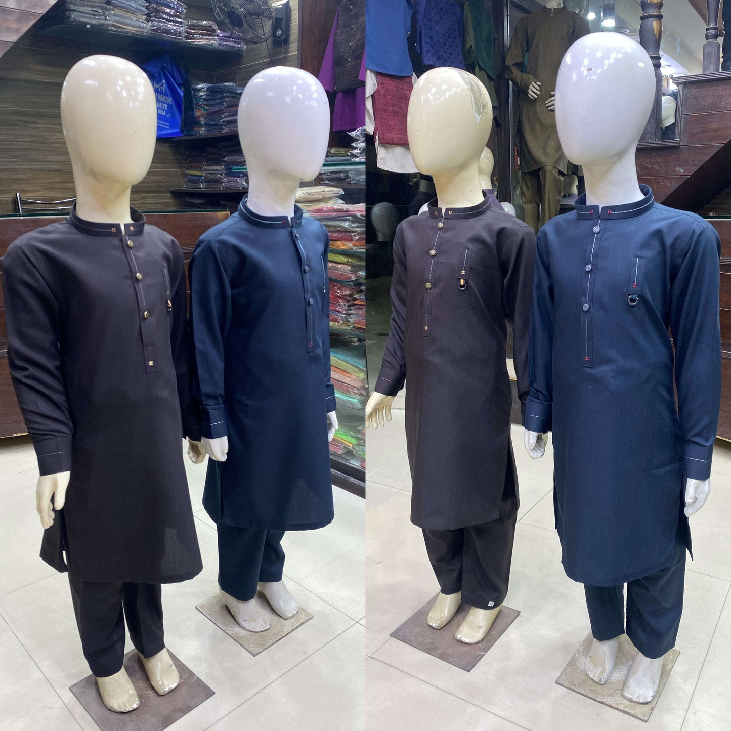 Dark Chocolate Brown Premium Kurta Pajama/Shalwar