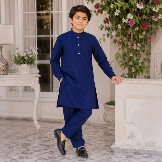 Dark Navy Blue Premium Kurta Pajama/Shalwar