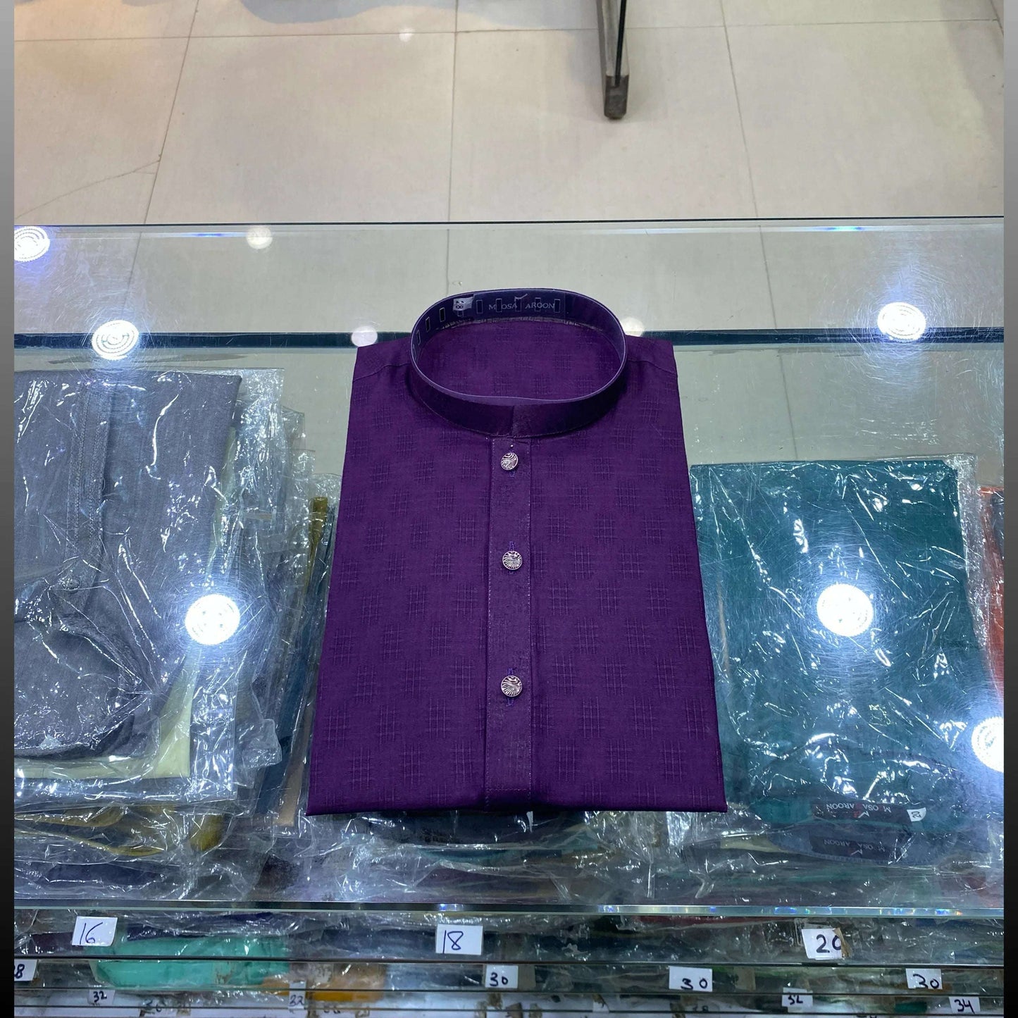 Deep Purple Pure Cotton Kurta Pajama