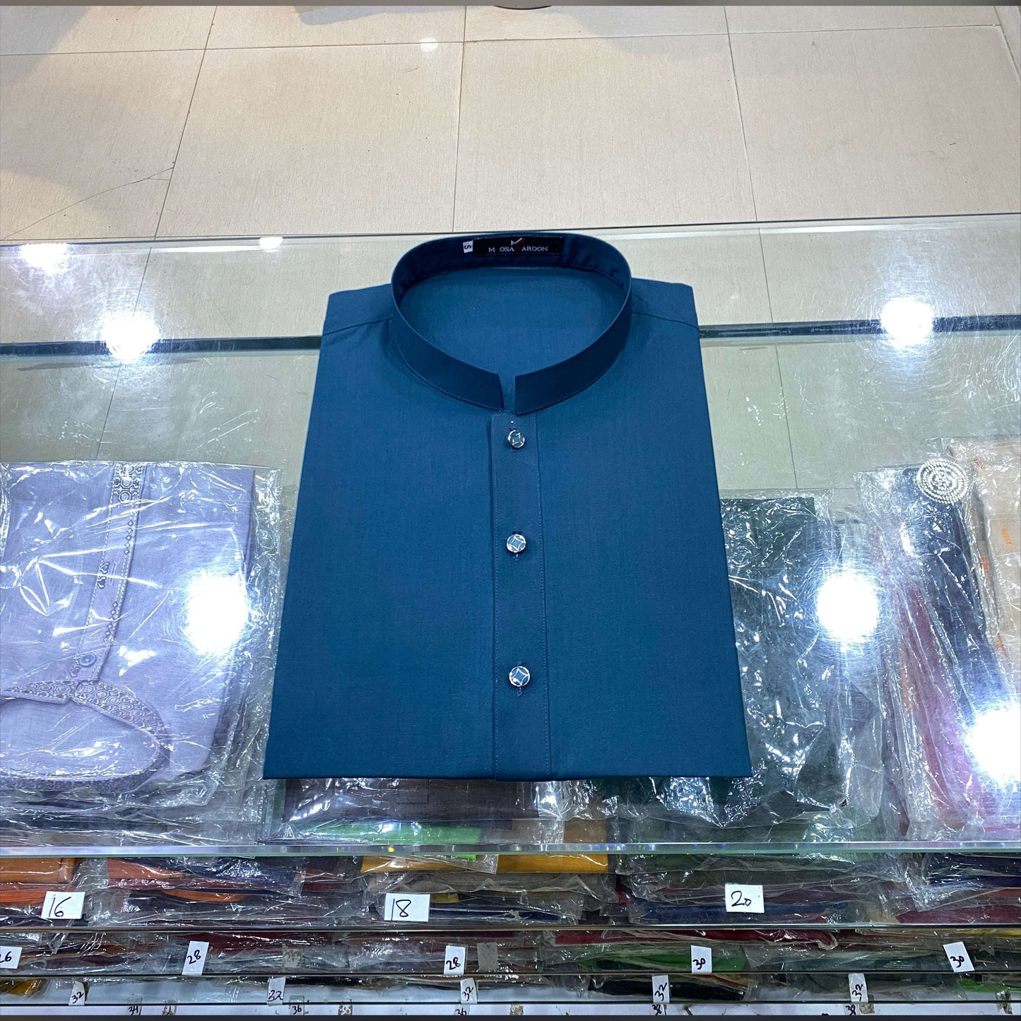 Peacock Blue Premium Kurta Pajama/Shalwar