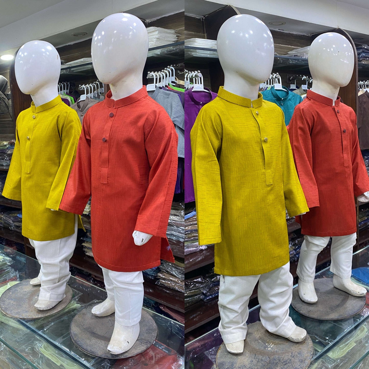 Ivory Cream Pure Cotton Kurta Pajama