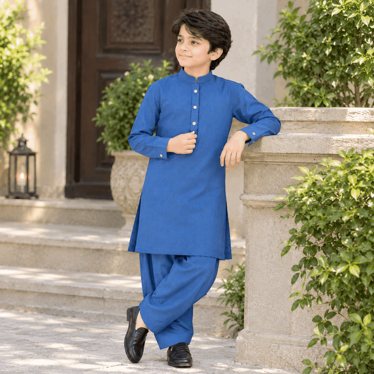Ocean Blue Premium Kurta Shalwar