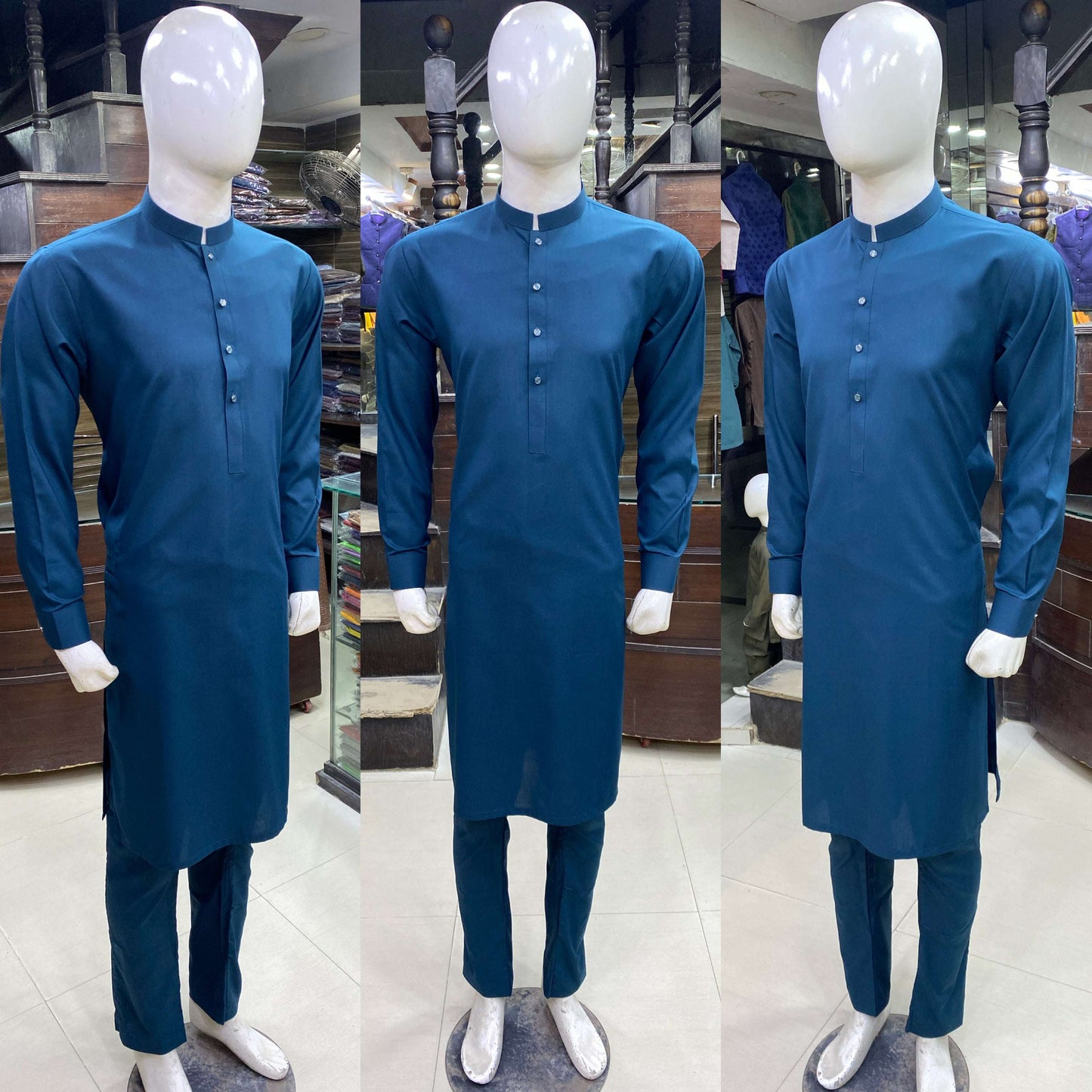 Dark Bottle Green Premium Kurta Pajama/Shalwar