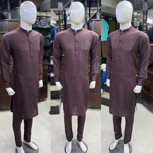 Deep Vine Embroidered Kurta Pajama/Shalwar