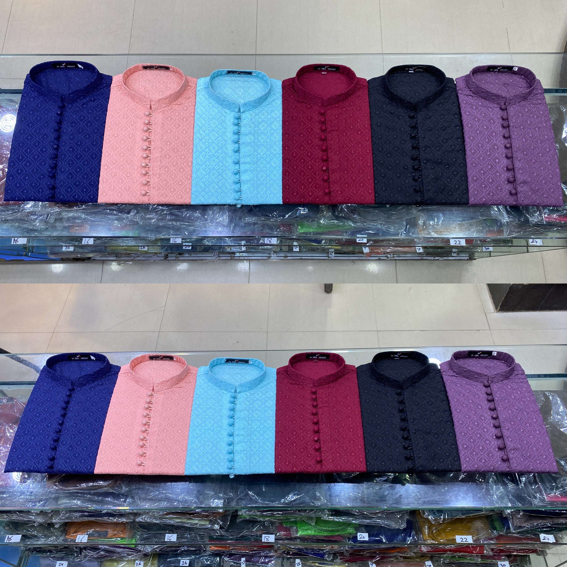 Sky Blue Chickenkari Kurta Pajama