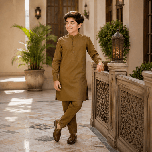Walnut Brown Premium Kurta Pajama/Shalwar