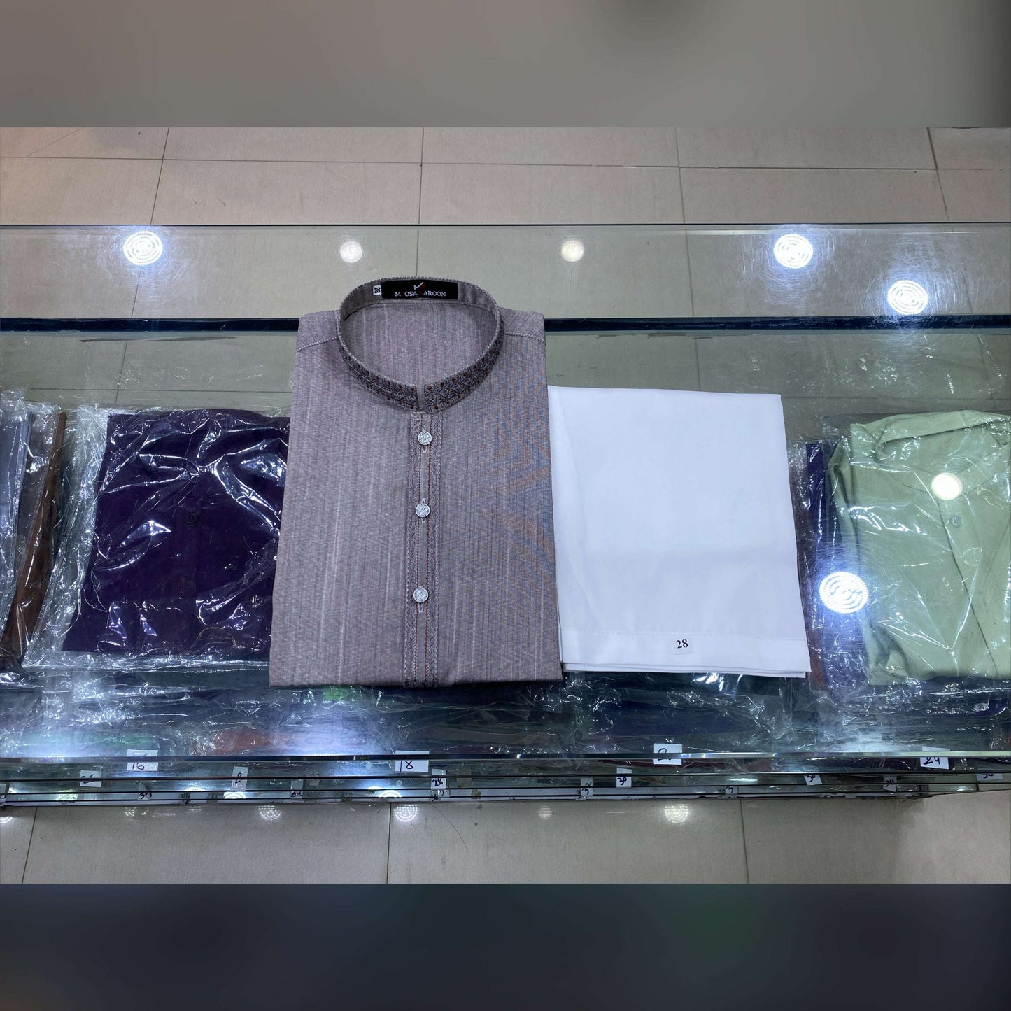 Ash Rose Embroidered Kurta Pajama