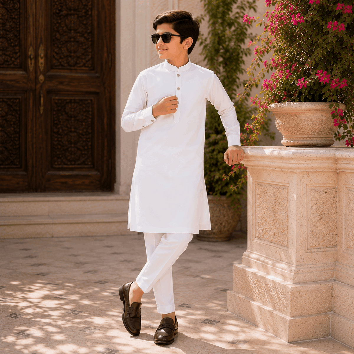 Classic White Premium Kurta Pajama/Shalwar