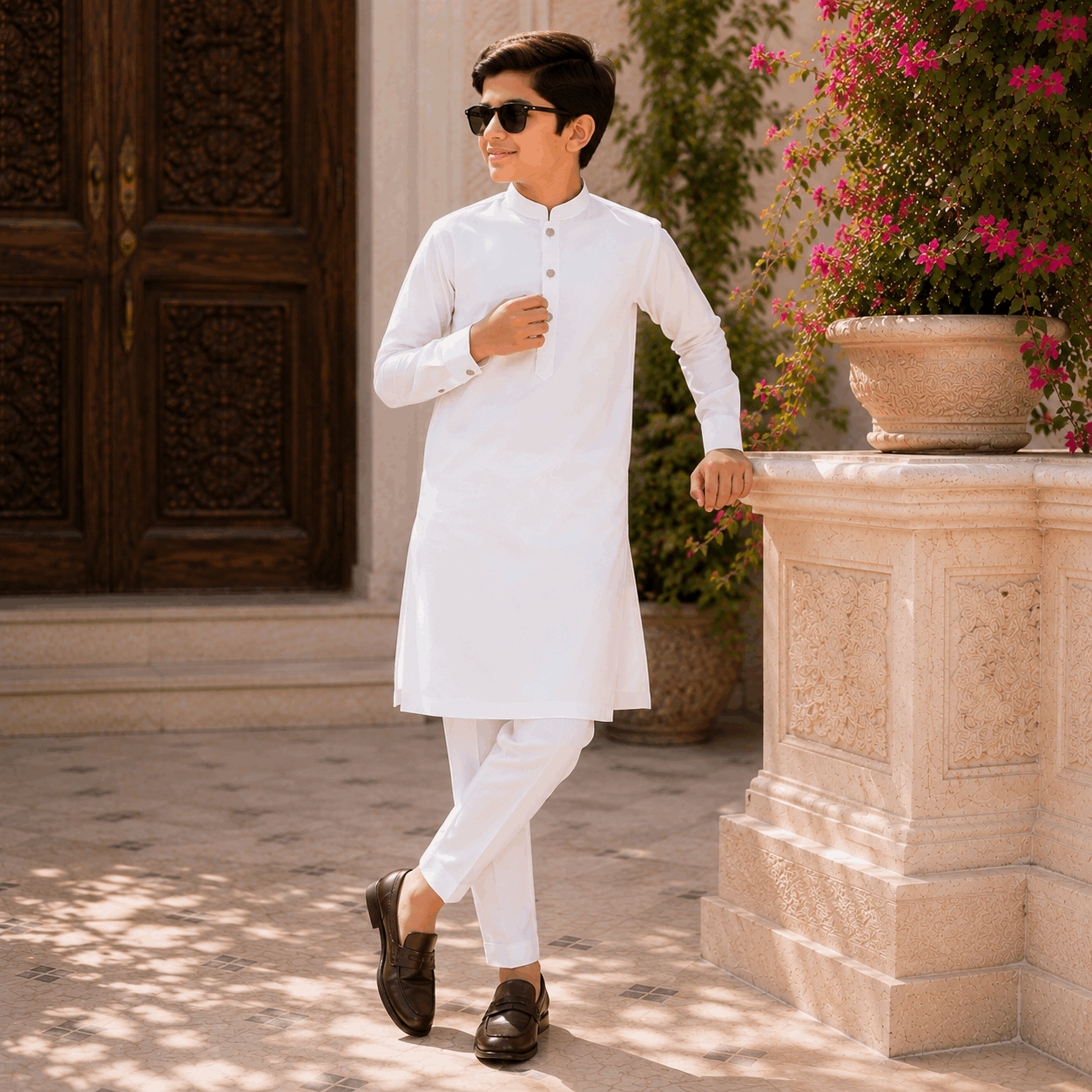 Classic White Premium Kurta Pajama/Shalwar