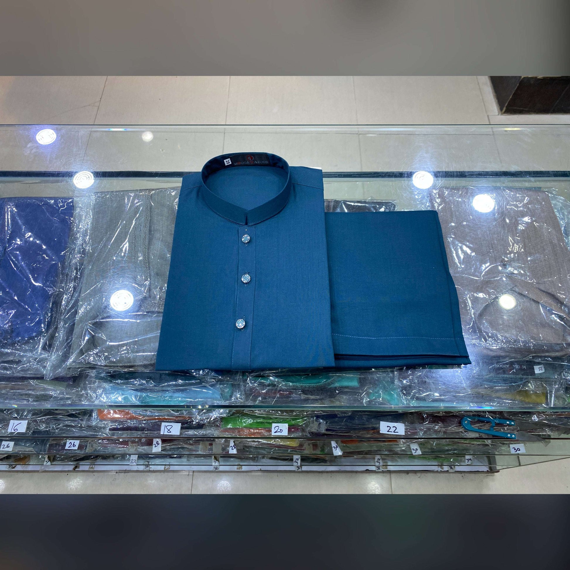 Peacock Blue Premium Kurta Pajama/Shalwar