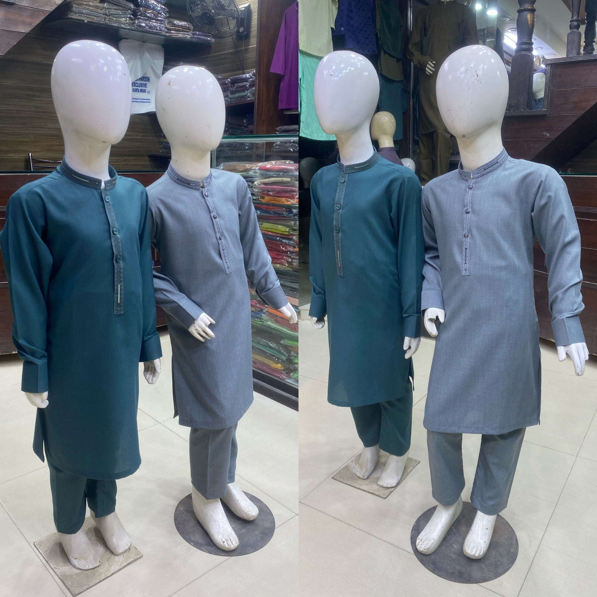 Teal Green Premium Kurta Pajama/Shalwar