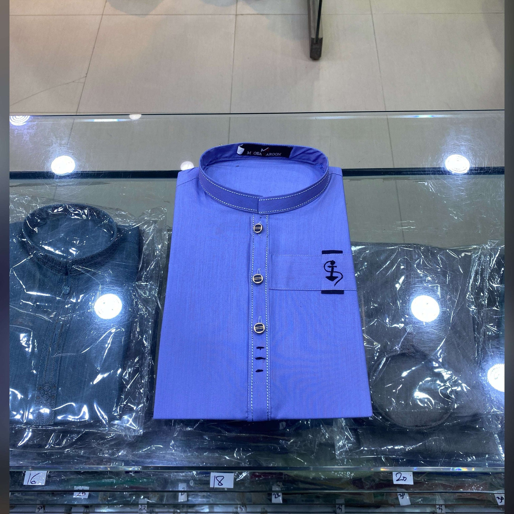 Cornflower Blue Designing Kurta Pajama/Shalwar