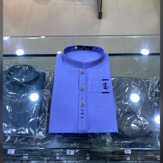 Cornflower Blue Designing Kurta Pajama/Shalwar