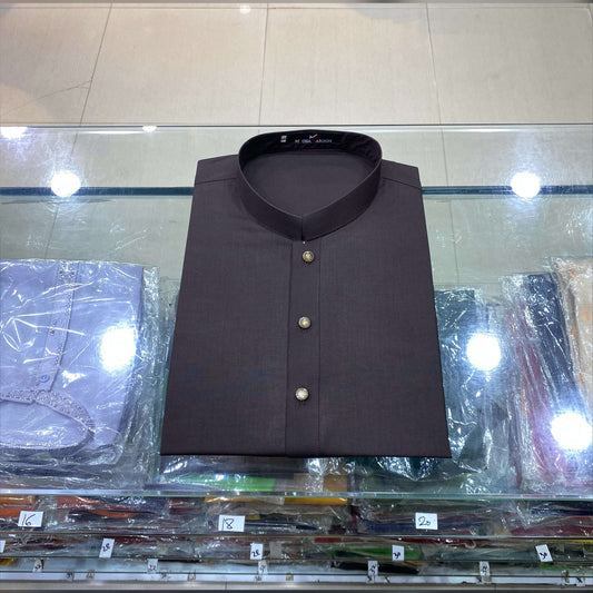 Dark Chocolate Brown Premium Kurta Pajama/Shalwar