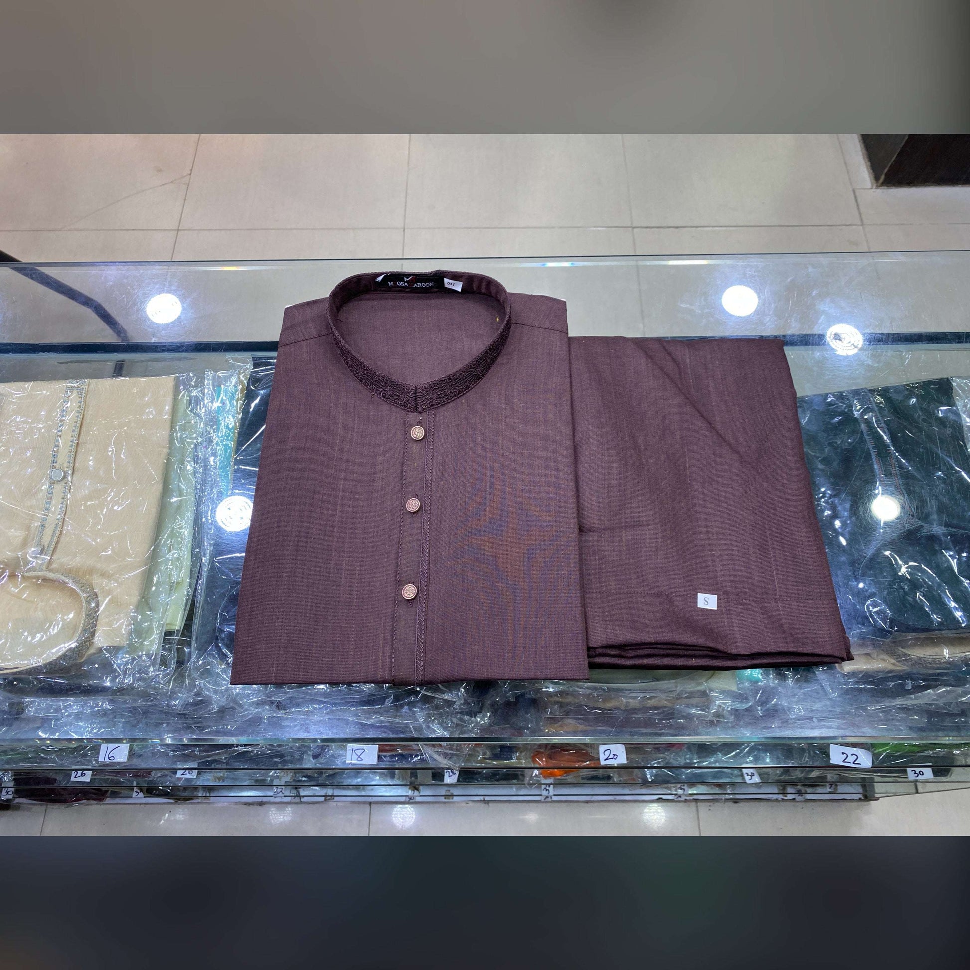Deep Vine Embroidered Kurta Pajama/Shalwar