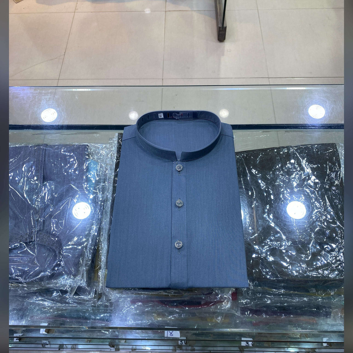 Bluish Grey Premium Kurta Shalwar