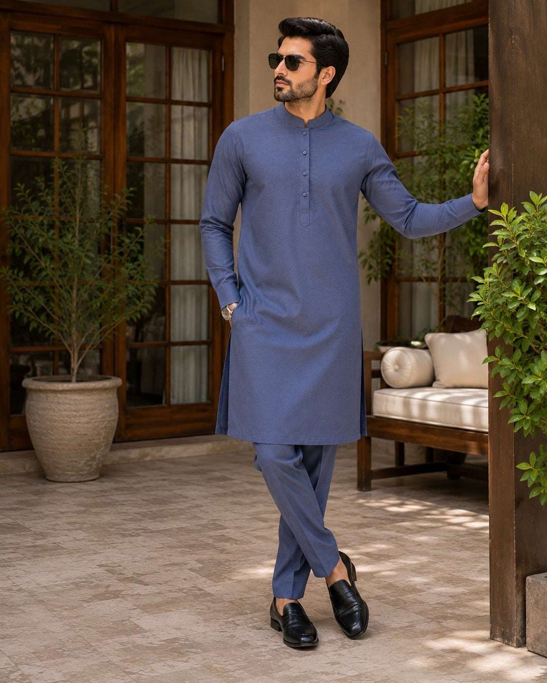Steel Grey Premium Kurta Pajama/Shalwar