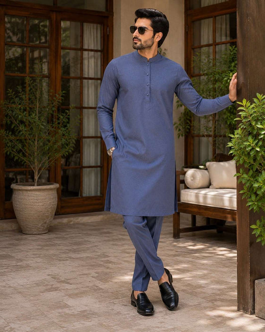 Steel Grey Premium Kurta Pajama/Shalwar