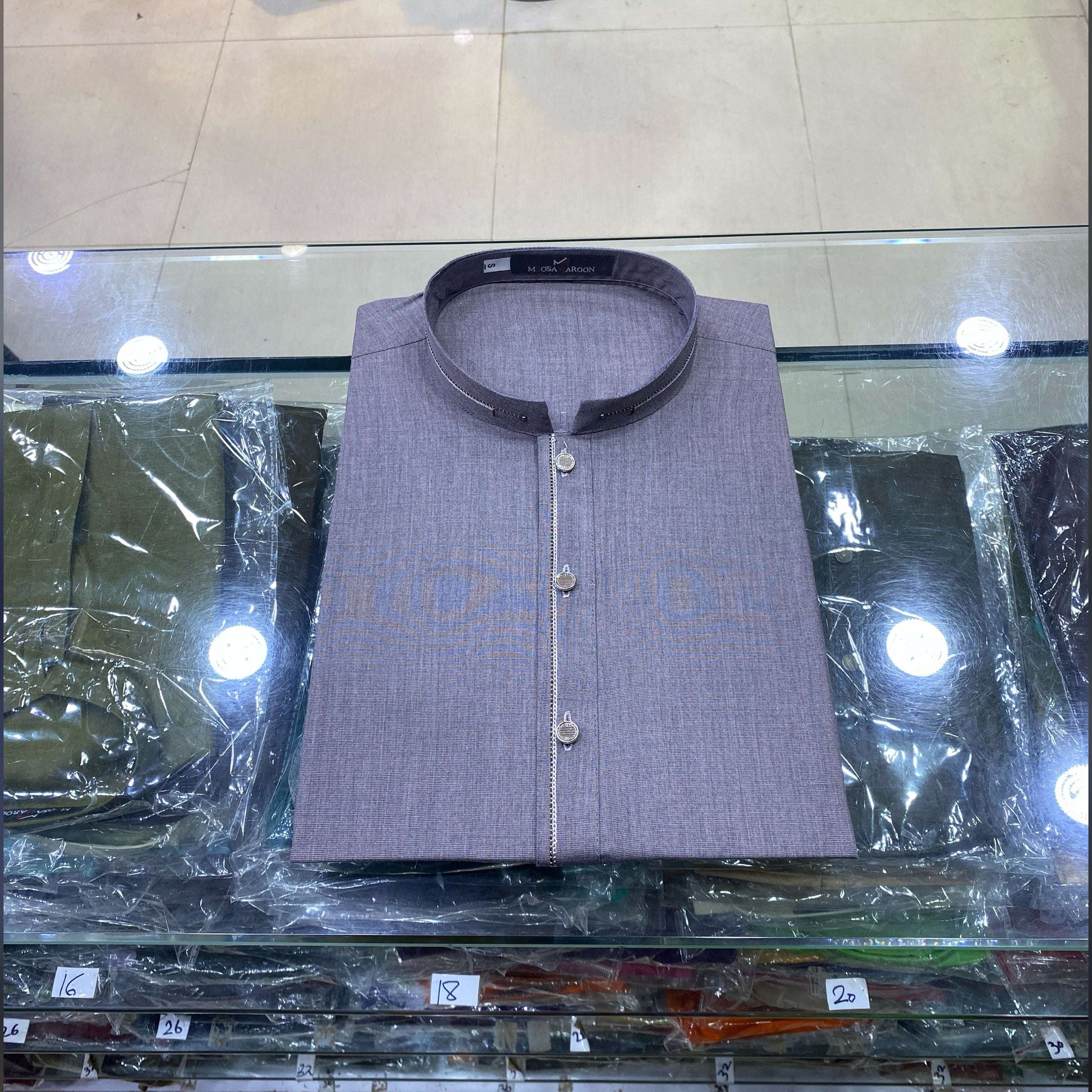 Muted Plum Designing Kurta Pajama/Shalwar