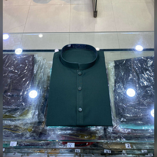 Dark Bottle Green Premium Kurta Pajama/Shalwar