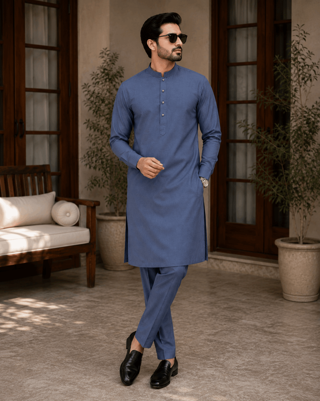 Slate Grey Premium Kurta Pajama/Shalwar