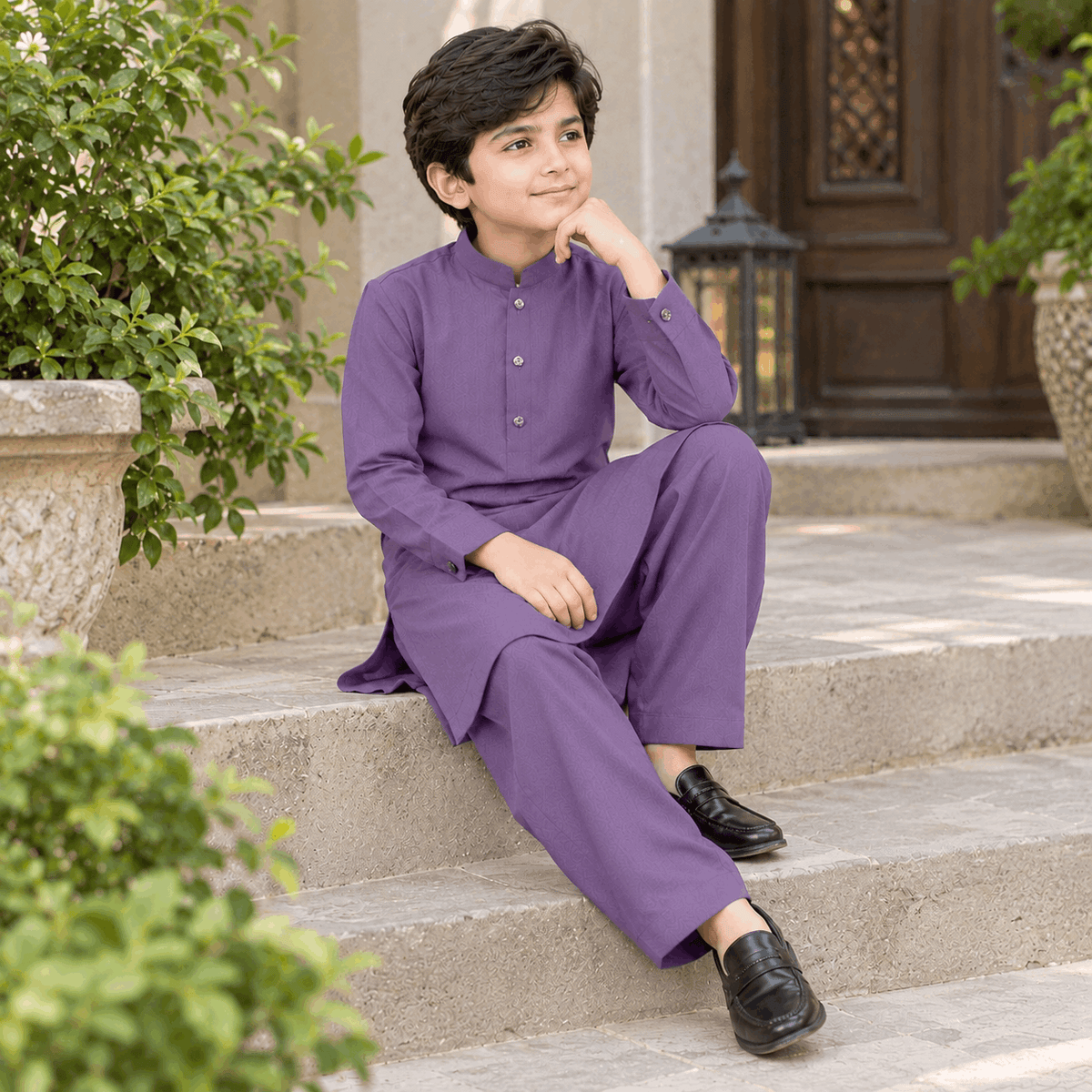 Dusty Purple Premium Kurta Shalwar