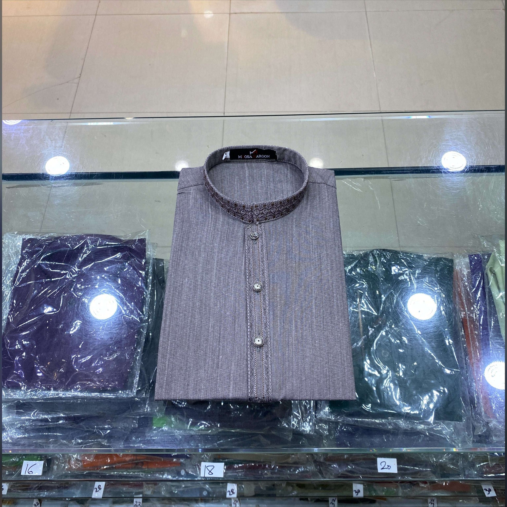 Muted Mauve Embroidered Kurta Pajama