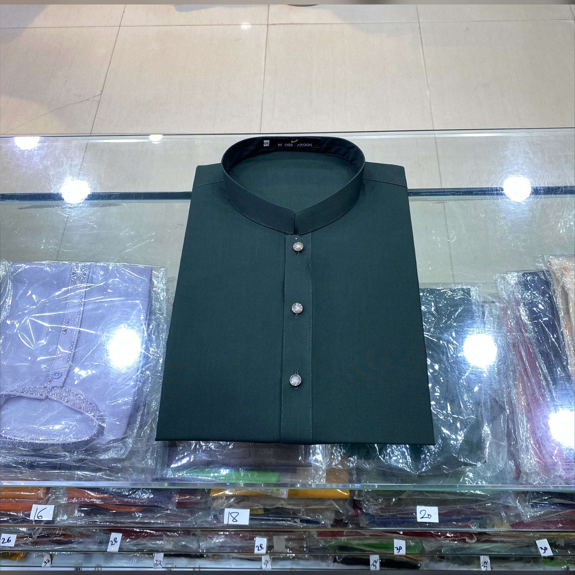 Dark Bottle Green Premium Kurta Pajama/Shalwar